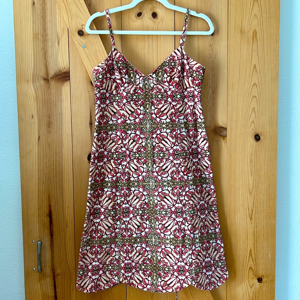 Tocca dress. Size 8. Corduroy bird and floral print.